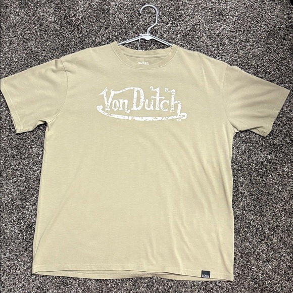 Von Dutch Other - Von Dutch Sage Green Logo Tee
